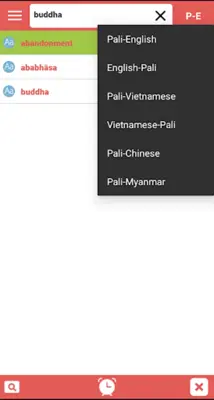 Pali Dictionary Plus android App screenshot 1